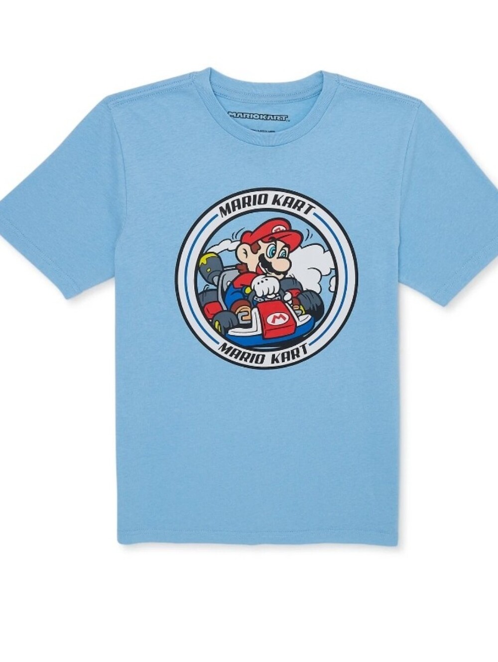 Nintendo Mario Kart Light Blue Graphic Tee